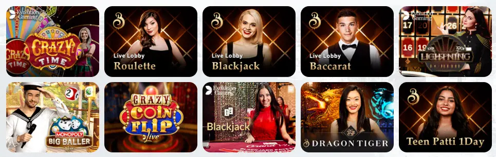 Cricv Casino live casino games