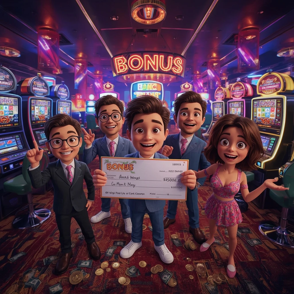 bonus in man's hands at CRICV CASINO