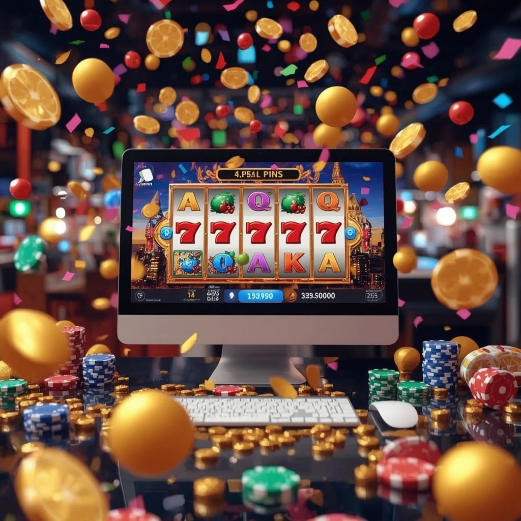 slot machines on the monitor CRICV CASINO